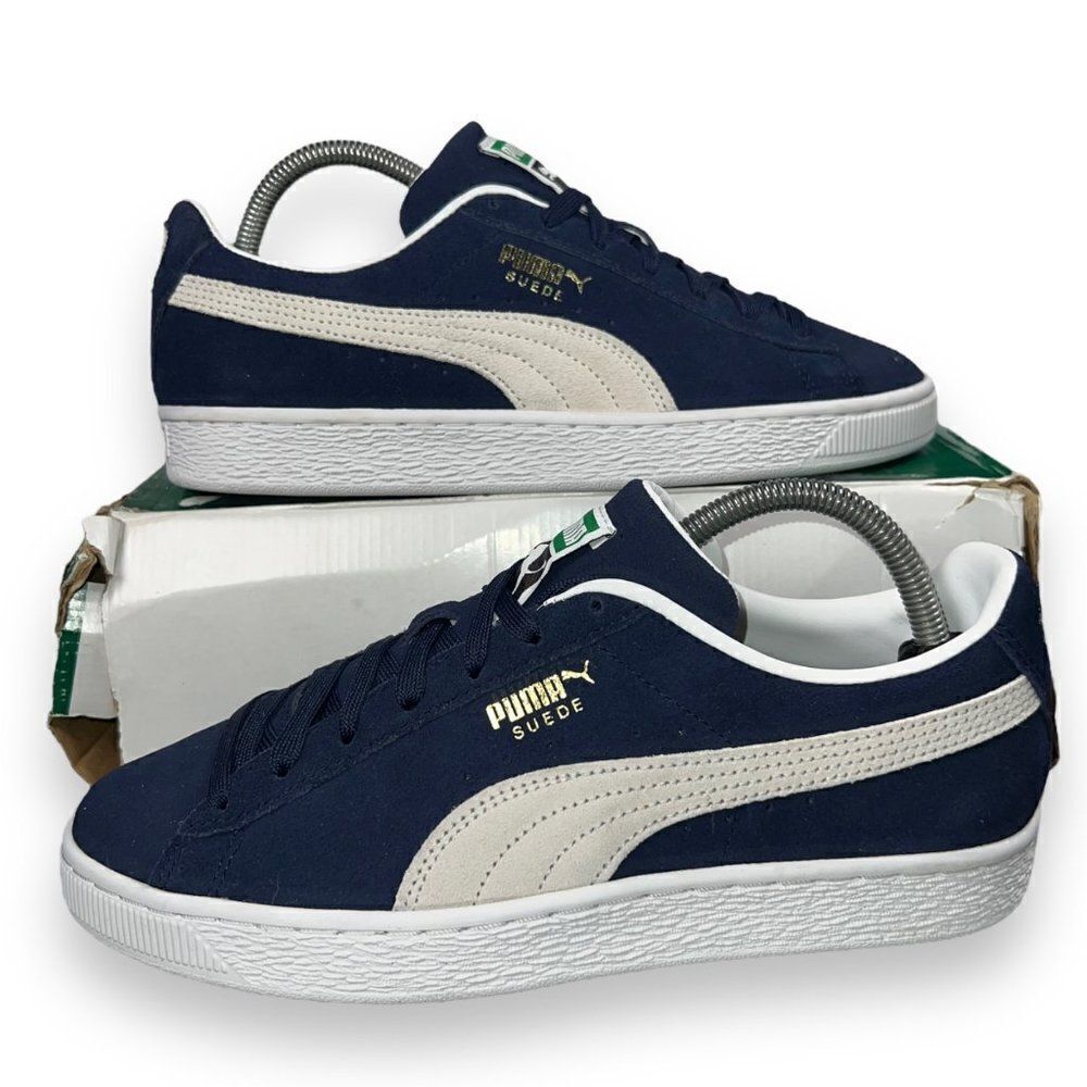 Puma Suede Classic XXI Sneakers Peacoat Blue / Off White‎ 374915-04 Men's 8